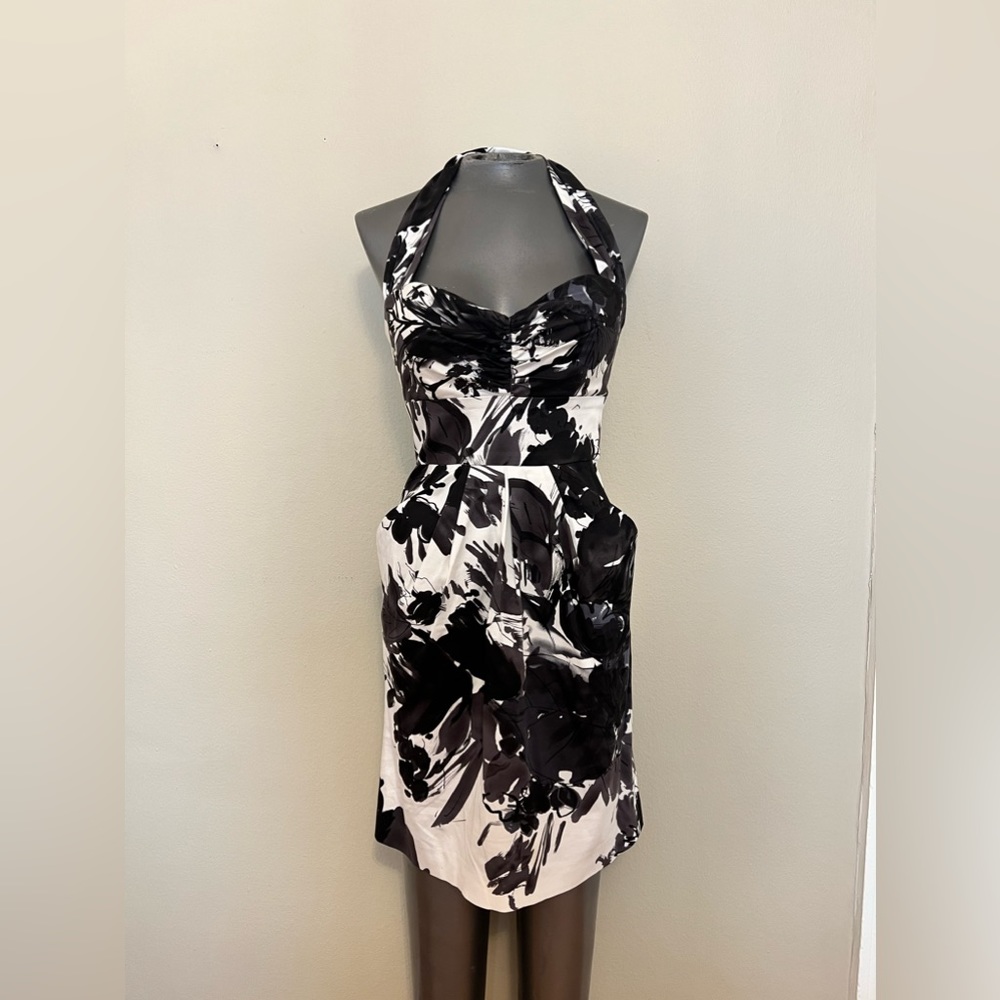 Suzi Chin size 2 black and cream dress